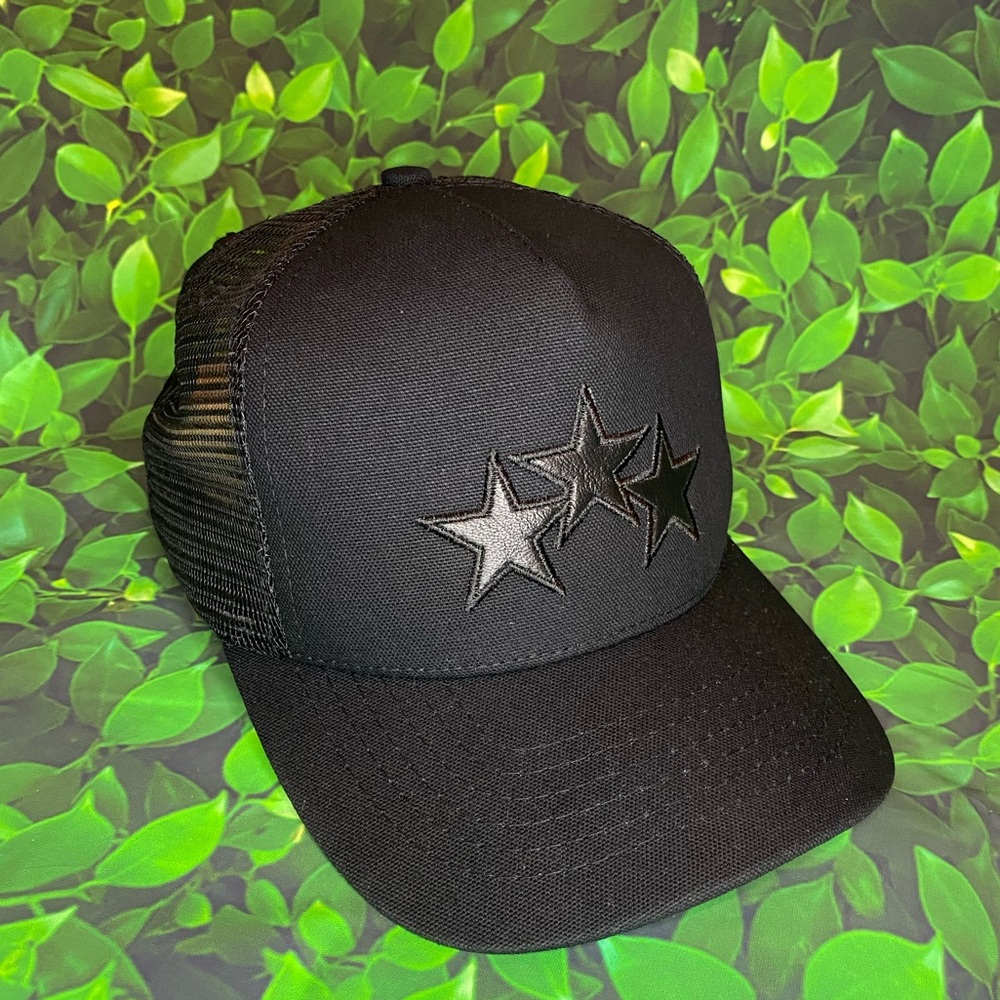 Amiri 3-Stars Trucker hat cap 💎